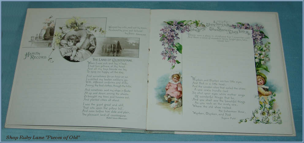 Precious Victorian Baby Memory Book, Unused, Beautiful Illustrations! Precious Victorian Baby Memory Book, Unused, Beautiful Illustrations!