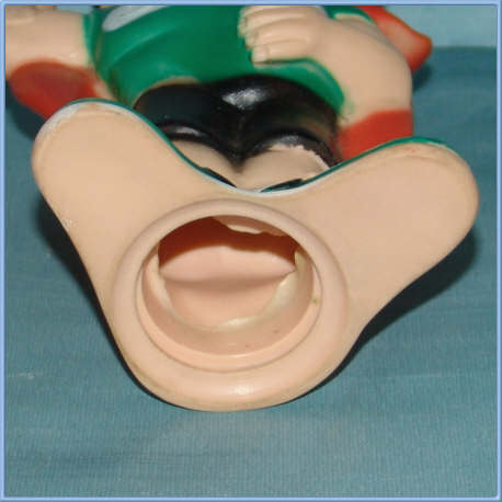1975 Vinyl Advertising Doll Bank, "Taped Crusader" Curad Bandages 1975 Vinyl Advertising Doll Bank, "Taped Crusader" Curad Bandages