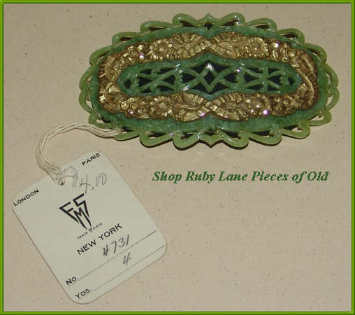 Gorgeous Large Flapper Dress Buckle Unused with tag Gorgeous Large Flapper Dress Buckle Unused with tag