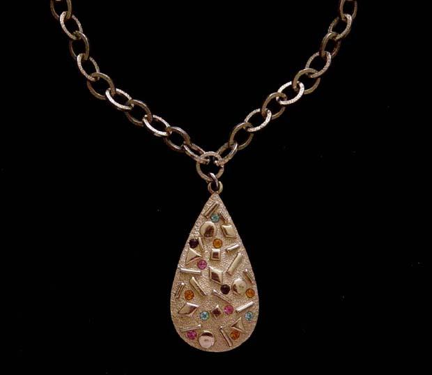LAST CHANCE! Vintage Modernist SARAH COVENTRY "Sultana" Pendant Necklace: Book Piece LAST CHANCE! Vintage Modernist SARAH COVENTRY "Sultana" Pendant Necklace: Book Piece