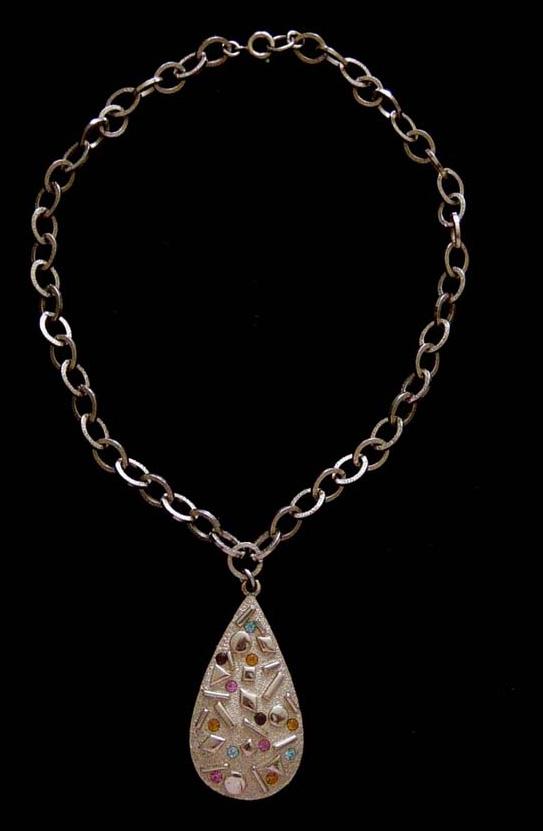 LAST CHANCE! Vintage Modernist SARAH COVENTRY "Sultana" Pendant Necklace: Book Piece LAST CHANCE! Vintage Modernist SARAH COVENTRY "Sultana" Pendant Necklace: Book Piece