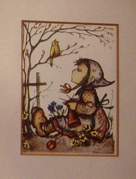 LAST CHANCE! Vintage B HUMMEL Matted, Framed Print Duo LAST CHANCE! Vintage B HUMMEL Matted, Framed Print Duo