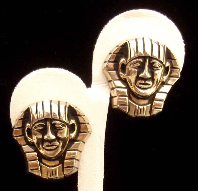 LAST CHANCE! Altered Egyptian Revival Pharaoh Earrings: Vintage Figurals LAST CHANCE! Altered Egyptian Revival Pharaoh Earrings: Vintage Figurals