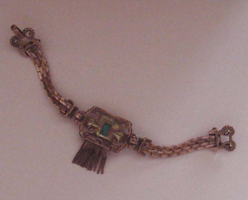 Ornate Vintage Coppertone Tassel Bracelet Ornate Vintage Coppertone Tassel Bracelet
