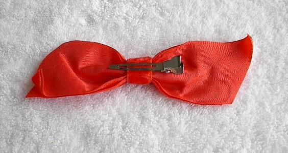 1960s Vintage Red Velvet Hair Bow