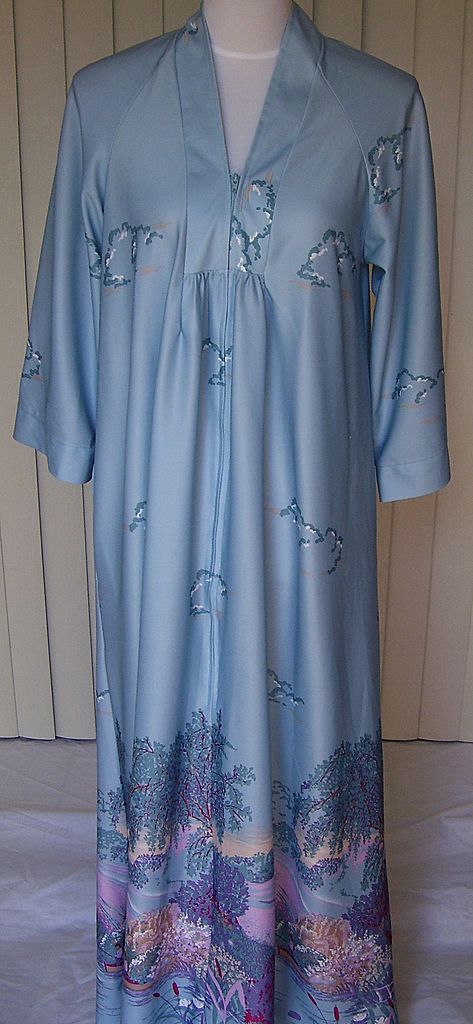 1960s Light Blue Robe / Lounger by T.V. Lounger 1960s Light Blue Robe / Lounger by T.V. Lounger