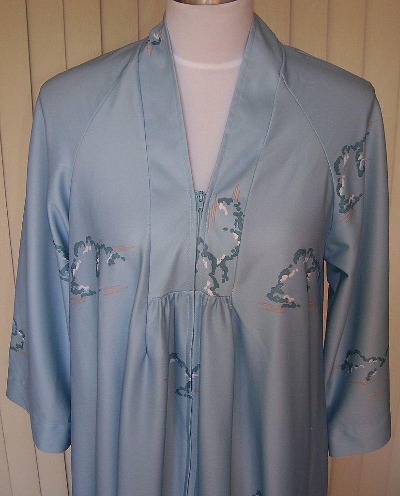 1960s Light Blue Robe / Lounger by T.V. Lounger 1960s Light Blue Robe / Lounger by T.V. Lounger