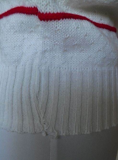 1980s Sleeveless White Knit Shell / Top 1980s Sleeveless White Knit Shell / Top