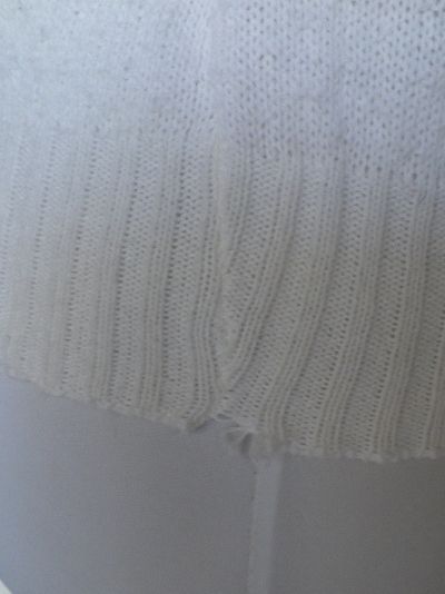 1980s Sleeveless White Knit Shell / Top 1980s Sleeveless White Knit Shell / Top