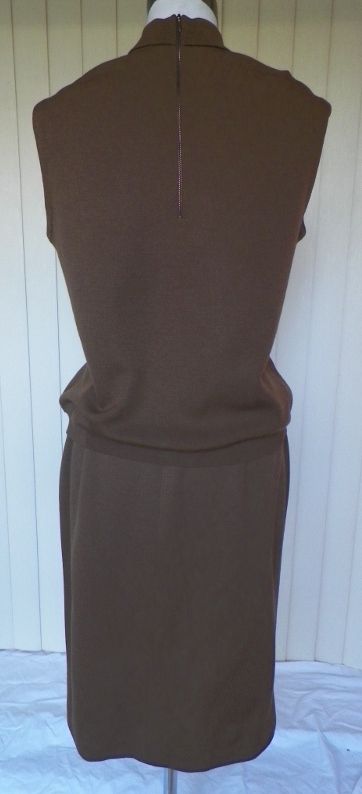 1960s Brown Knit Shell & Matching Skirt 1960s Brown Knit Shell & Matching Skirt