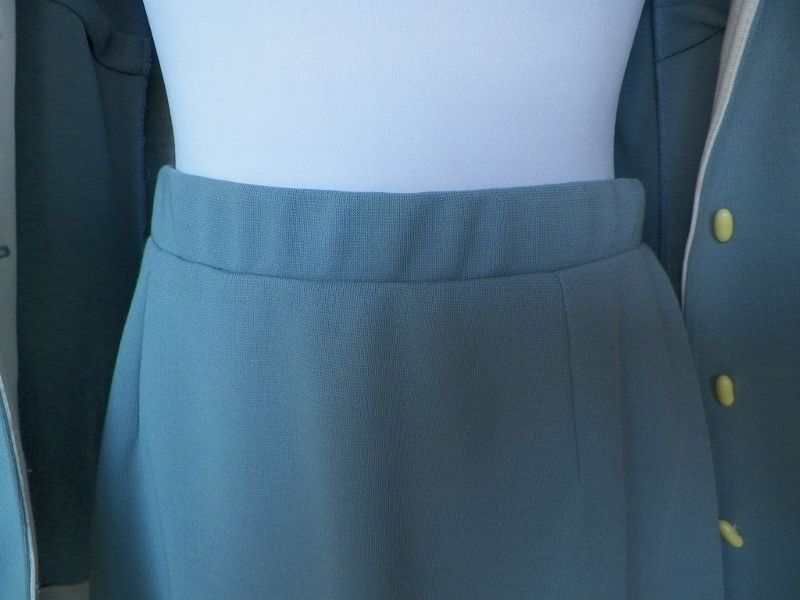 1960s / 1970s Dusty Blue Jacket & Skirt - Butte Knit 1960s / 1970s Dusty Blue Jacket & Skirt - Butte Knit