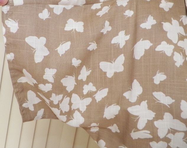 1980s Taupe Dress w/Butterfly Design 1980s Taupe Dress w/Butterfly Design