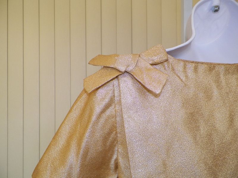 1960s Gold Lame Wiggle Cocktail Dress w/Matching Jacket 1960s Gold Lame Wiggle Cocktail Dress w/Matching Jacket