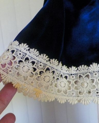 1970s Royal Blue Velvet Gown 1970s Royal Blue Velvet Gown