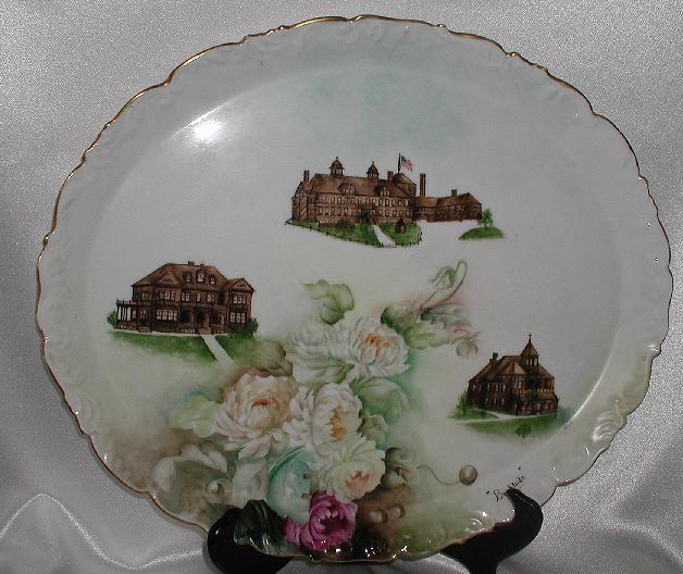 HUGE! T & V Limoges Brightside Oval Tray 1895-1907 Peonies Orphanage & Hospital Buildings Sister Mary Gonzaga Sisters Of Providence HUGE! T & V Limoges Brightside Oval Tray 1895-1907 Peonies Orphanage & Hospital Buildings Sister Mary Gonzaga Sisters Of Providence