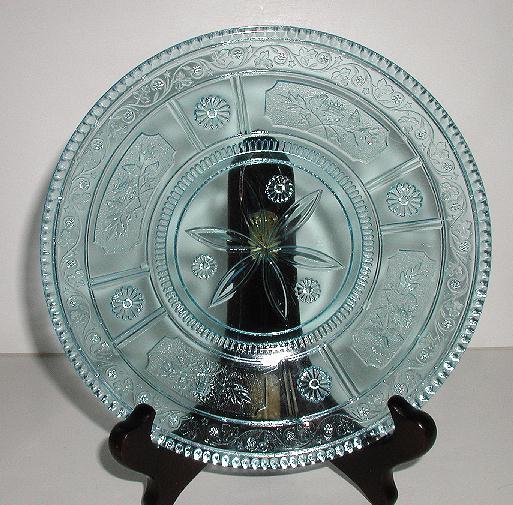1800s EAPG Willow Oak Blue 7" Plate 1800s EAPG Willow Oak Blue 7" Plate