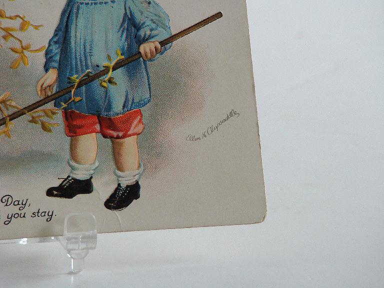 Vintage 1916 Ellen Clapsaddle Thanksgiving Greeting Postcard Pumpkin In Wooden Cart Vintage 1916 Ellen Clapsaddle Thanksgiving Greeting Postcard Pumpkin In Wooden Cart