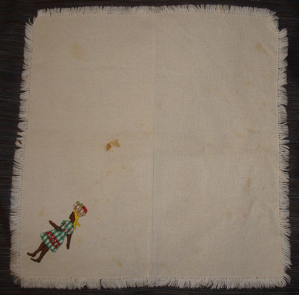 Vintage Black Americana Square place Mats Vintage Black Americana Square place Mats