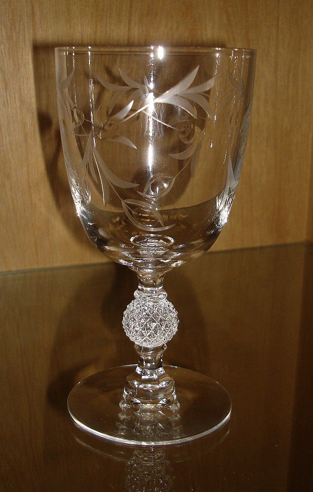 Vintage Stemware By Imperial Glass: Meander Pattern Vintage Stemware By Imperial Glass: Meander Pattern