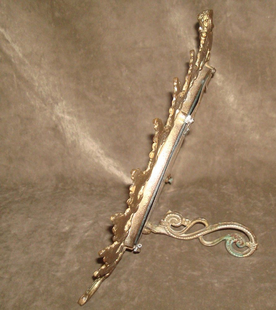 Ornate Victorian Gilt Metal Mirror Circa 1890 Ornate Victorian Gilt Metal Mirror Circa 1890