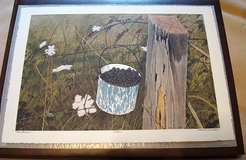 1977 Limited Edition "Bob Timberlake" Print "Blackberries" 1977 Limited Edition "Bob Timberlake" Print "Blackberries"