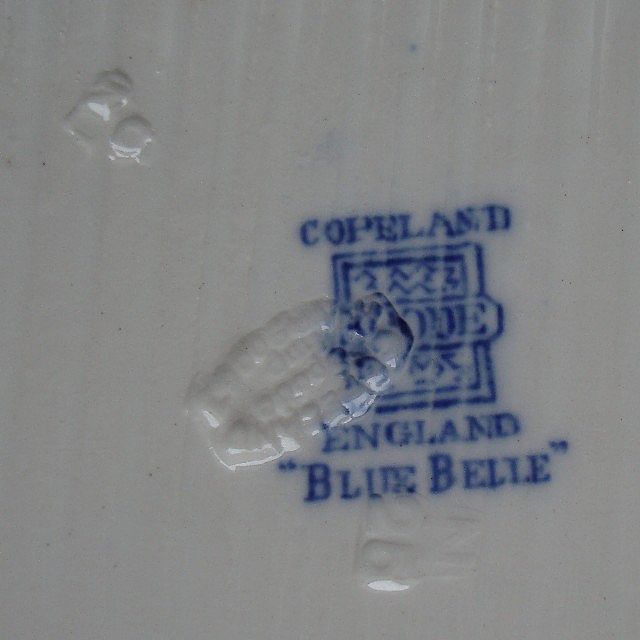 Rare Spode Blue Belle China Luncheon Plate Rare Spode Blue Belle China Luncheon Plate
