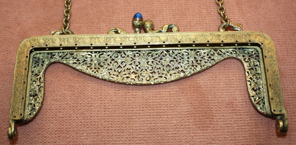 Gorgeous Jeweled Purse Frame Made in Austria Gorgeous Jeweled Purse Frame Made in Austria
