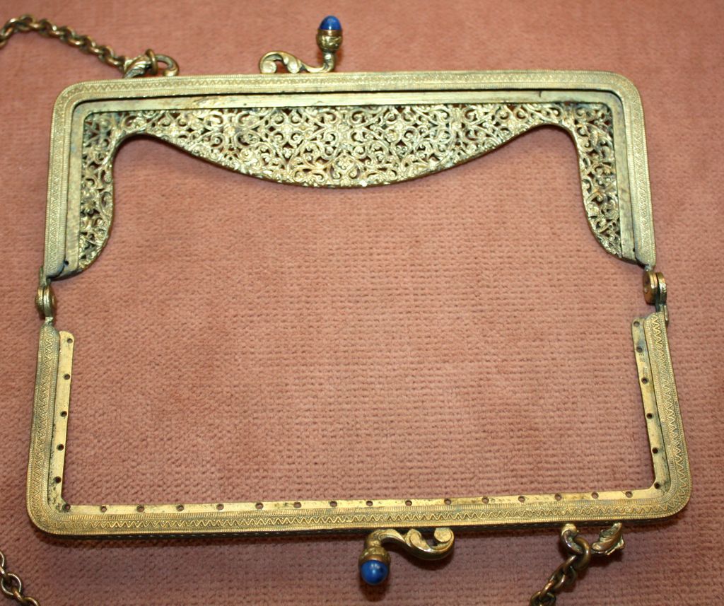 Gorgeous Jeweled Purse Frame Made in Austria Gorgeous Jeweled Purse Frame Made in Austria