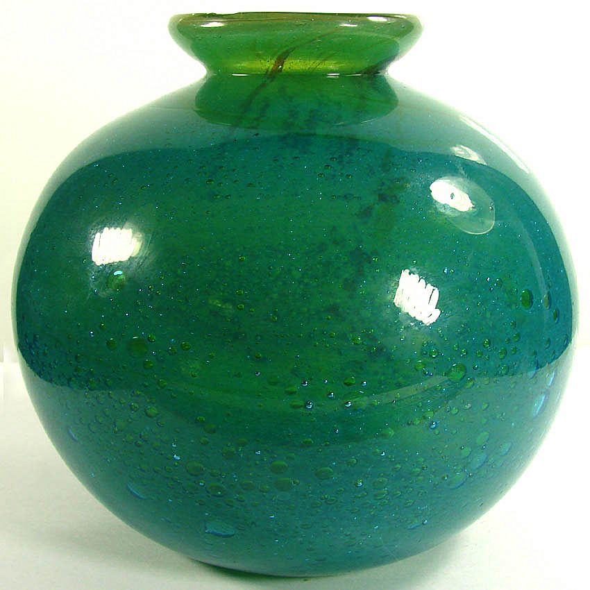 Vintage Michael Harris Mdina Glass of Malta Globe Vase Vintage Michael Harris Mdina Glass of Malta Globe Vase
