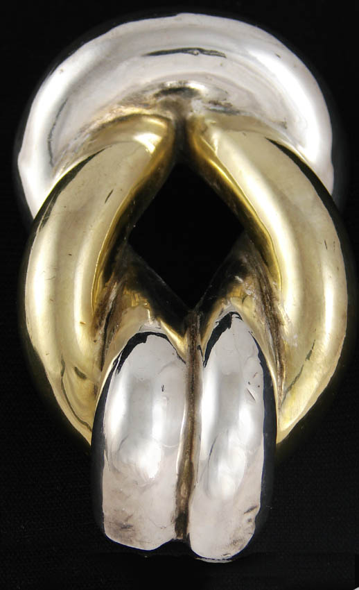 Vintage 80s Modernist Sterling Knot Brooch or Pendant Vintage 80s Modernist Sterling Knot Brooch or Pendant