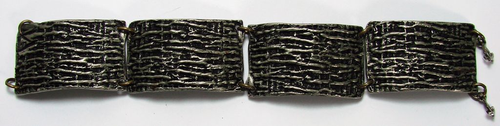 Vintage Robert Larin Brutalist Bracelet // Modernist Pewter 1960s 70s Vintage Robert Larin Brutalist Bracelet // Modernist Pewter 1960s 70s