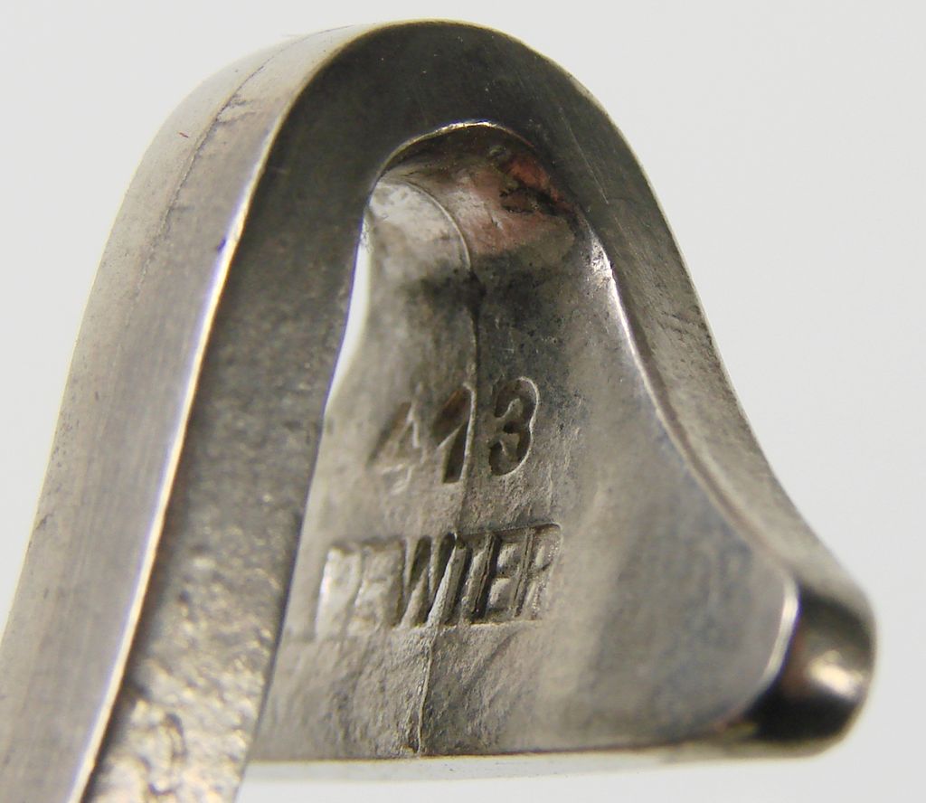 Modernist Jorgen Jensen Pewter Bracelet // 1960s Danish Modern Mid Century Design Modernist Jorgen Jensen Pewter Bracelet // 1960s Danish Modern Mid Century Design