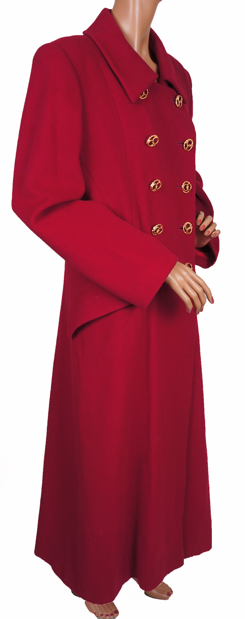 Vintage 1980s Christian Dior Coat Red Wool Ladies M - Size 10 Vintage 1980s Christian Dior Coat Red Wool Ladies M - Size 10
