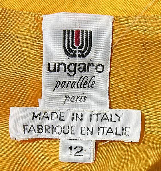 Vintage 1980s Ungaro Parallele Paris Yellow Ladies' Suit Size 12 Vintage 1980s Ungaro Parallele Paris Yellow Ladies' Suit Size 12