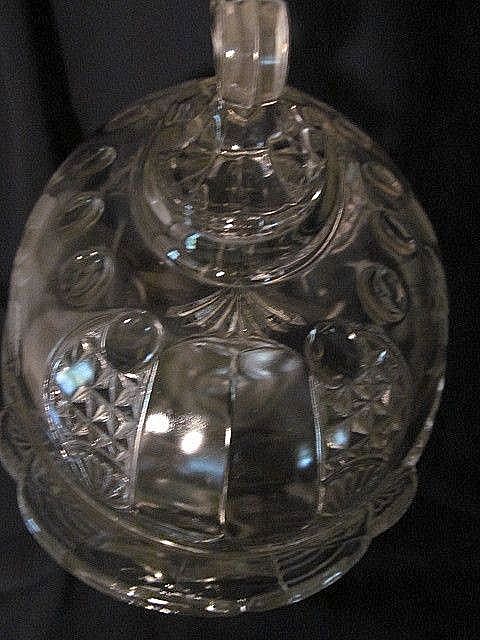 EAPG Covered Compote, Wheel Etched Florals EAPG Covered Compote, Wheel Etched Florals
