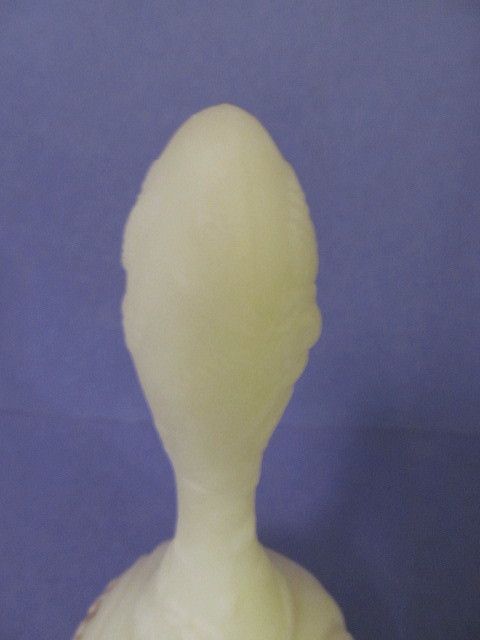 Fenton Custard Satin Cameo Medallion Bell, Signed Fenton Custard Satin Cameo Medallion Bell, Signed