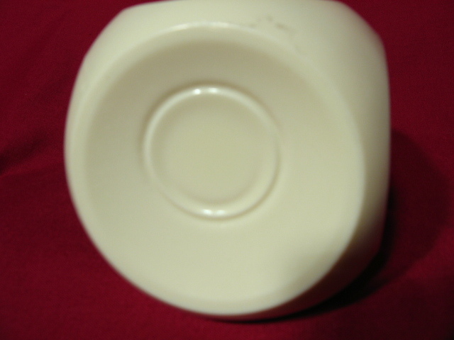 Hocking Glass Opaque Yellow Tea Canister ~ Red Lettering Hocking Glass Opaque Yellow Tea Canister ~ Red Lettering