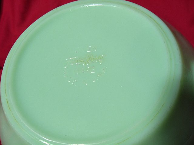 Fire King Jadite 3/4" Band Batter Bowl Fire King Jadite 3/4" Band Batter Bowl