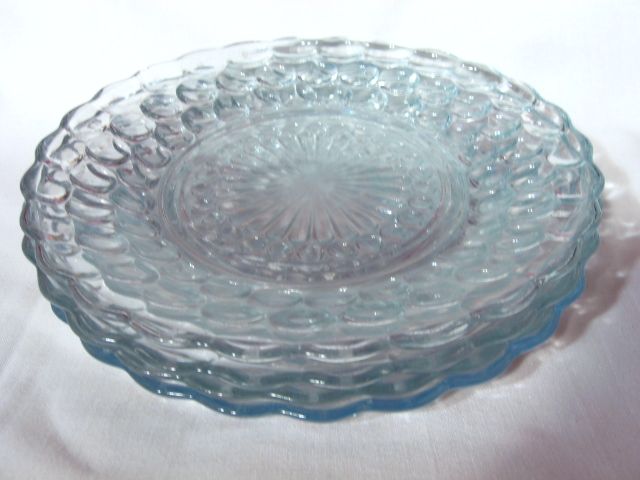Assortment Fire King Sapphire Blue Bubble Glass Assortment Fire King Sapphire Blue Bubble Glass