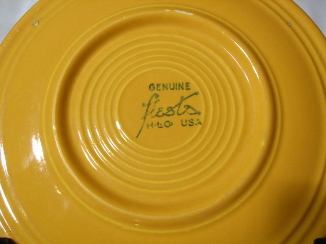 Vintage Fiesta Original Yellow Salad Plates Vintage Fiesta Original Yellow Salad Plates