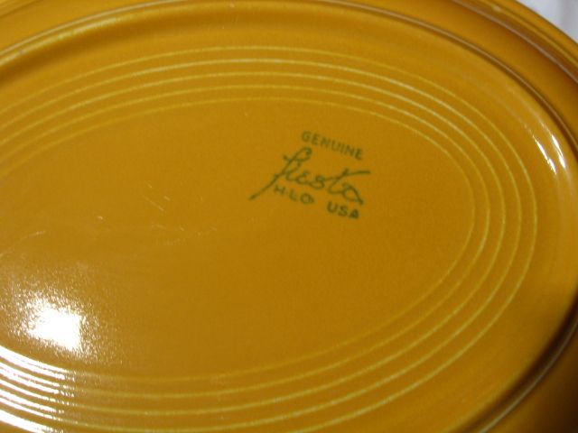Vintage Fiesta Original Yellow Oval Platter Vintage Fiesta Original Yellow Oval Platter