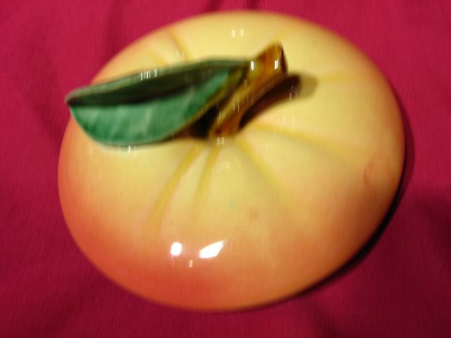 Vintage McCoy Pottery Yellow Apple Cookie Jar Vintage McCoy Pottery Yellow Apple Cookie Jar