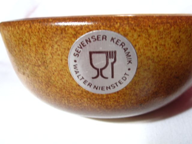 Sevenser Keramik Walter Nienstadt Studio Pottery Bowl Sevenser Keramik Walter Nienstadt Studio Pottery Bowl