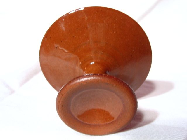 Vintage Troyan Pottery Miniature Footed Compote Vintage Troyan Pottery Miniature Footed Compote