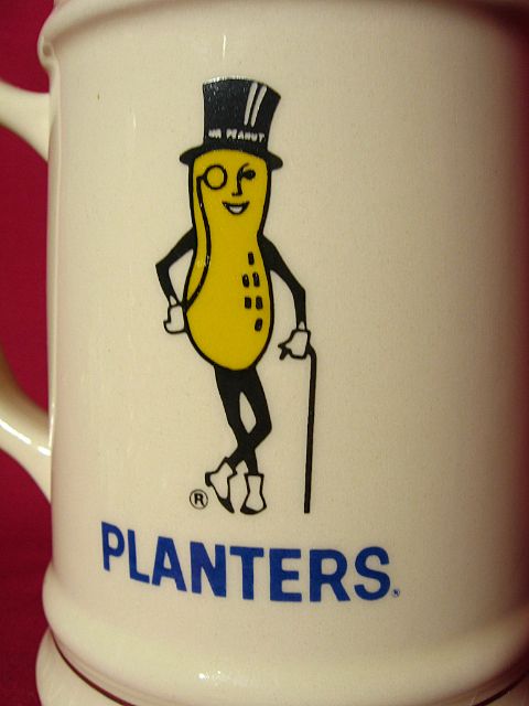 Vintage 1960 Mr. Peanut Planters Peanut Ceramic Stein Vintage 1960 Mr. Peanut Planters Peanut Ceramic Stein