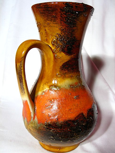 Carstens Tonnieshof Bumpy Lava Earthtones Pitcher Vase Carstens Tonnieshof Bumpy Lava Earthtones Pitcher Vase