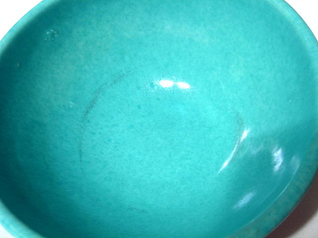 Red Wing Gypsy Trail Hostess Ware Turquoise Small Salad Bowl Red Wing Gypsy Trail Hostess Ware Turquoise Small Salad Bowl