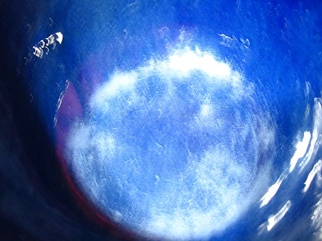 Early Medalta Slab Sided Dark Blue Bowl Early Medalta Slab Sided Dark Blue Bowl