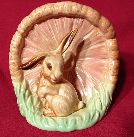 SylvaC Mushroom Vase with Lop Eared Rabbit SylvaC Mushroom Vase with Lop Eared Rabbit