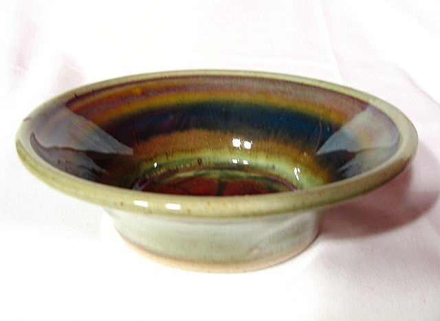 Colorful Queenston Pottery Stoneware Bowl Colorful Queenston Pottery Stoneware Bowl